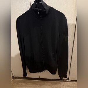 Y-3 Adidas Black Zip-Up Track Jacket